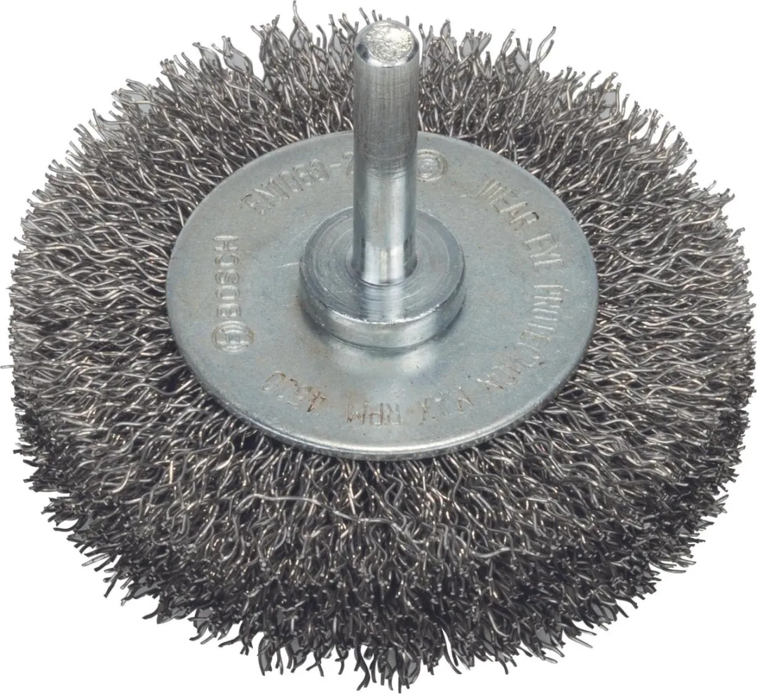 Bosch Professional 6mm Schijfborstel 70 Gegolfd RVS - Zilver