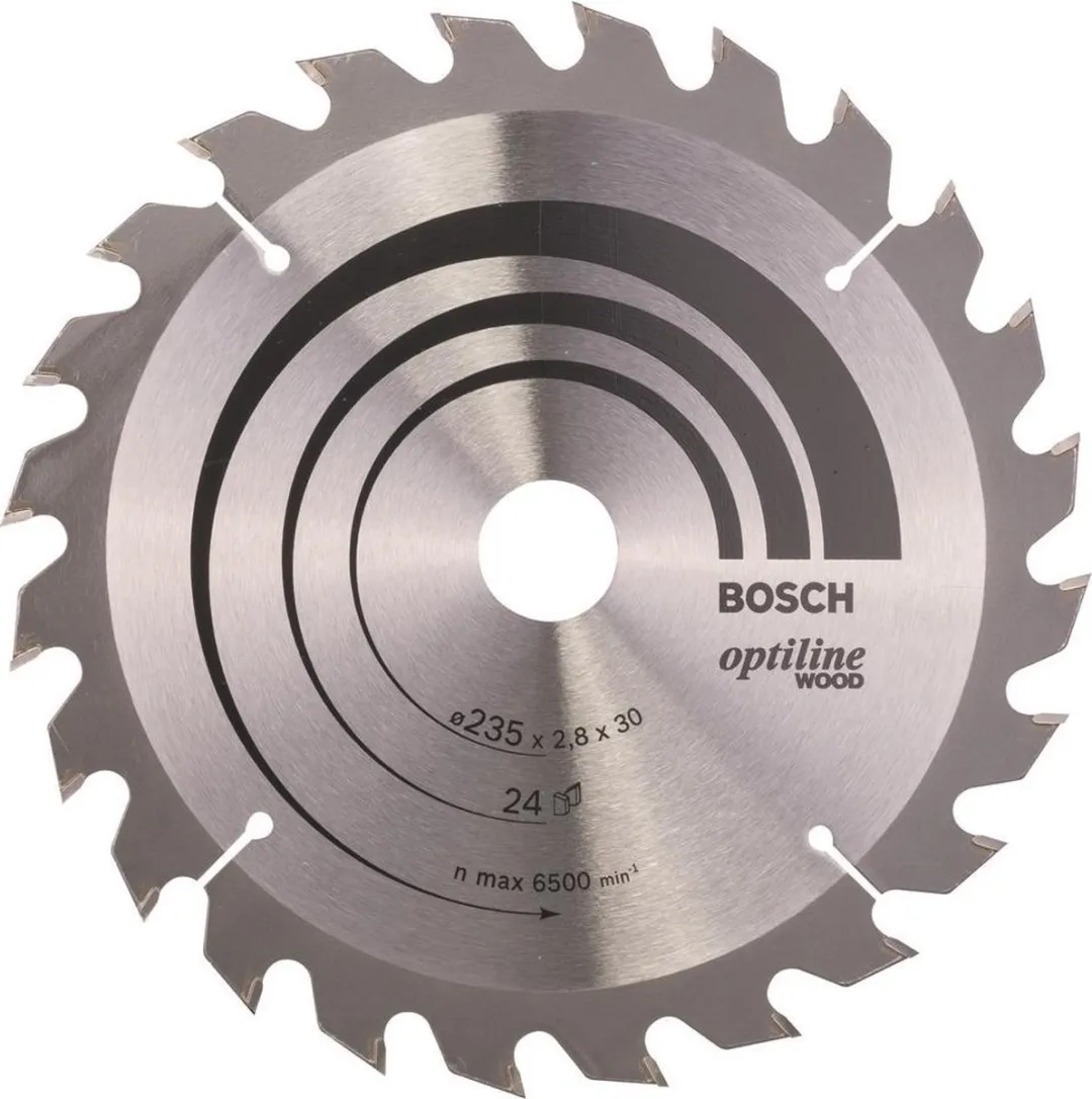 Bosch Professional Cirkelzaagblad Optiline CIRKZB 235x30/25x2.8 24T Hout