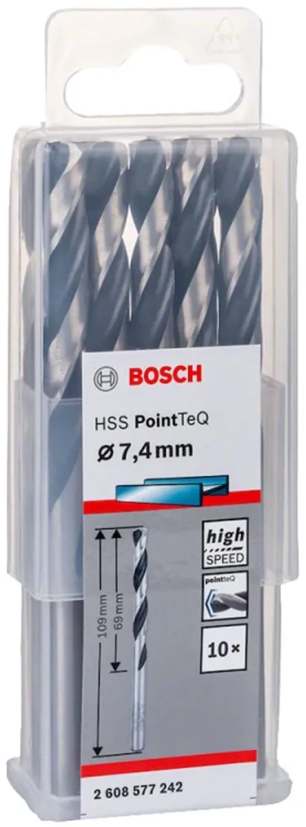 Bosch HSS PointTeQ DIN 338 Boormachinebit 7,4x69x109mm