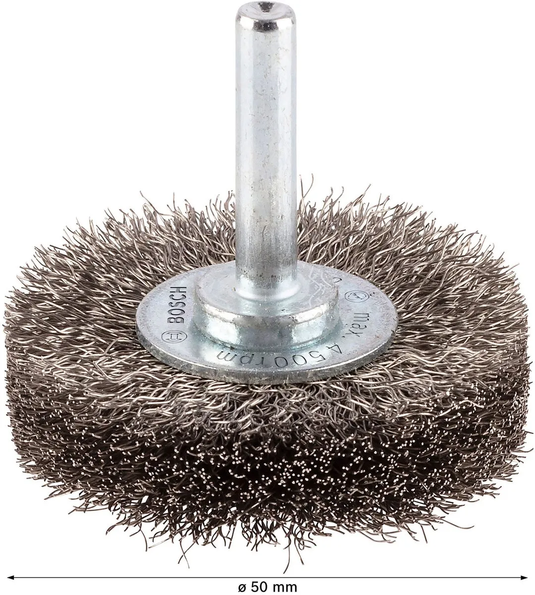 Bosch Professional 6mm Schijfborstel 50 Gegolfd RVS - Zilver