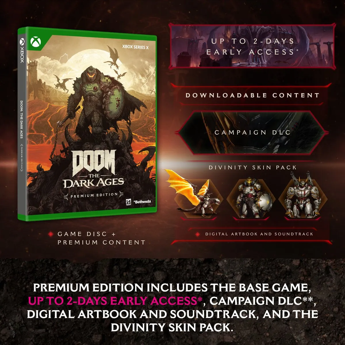 Bethesda DOOM: The Dark Ages Premium Edition - Xbox Series X