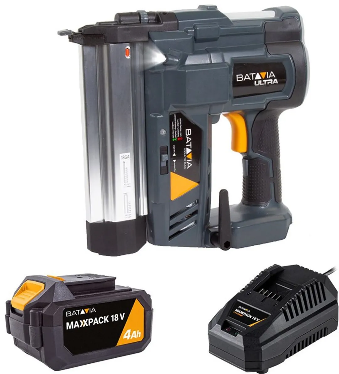 Batavia 18V Accu Combi Tacker 18GA Ultra EC1_7063094 - 2.0Ah - Incl. accu & lader