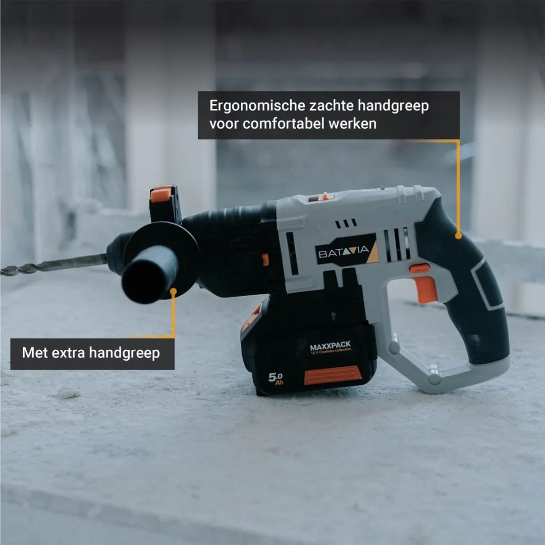 Batavia Accu 18V Boorhamer SDS+ 7062511 - 2 Versnellingen