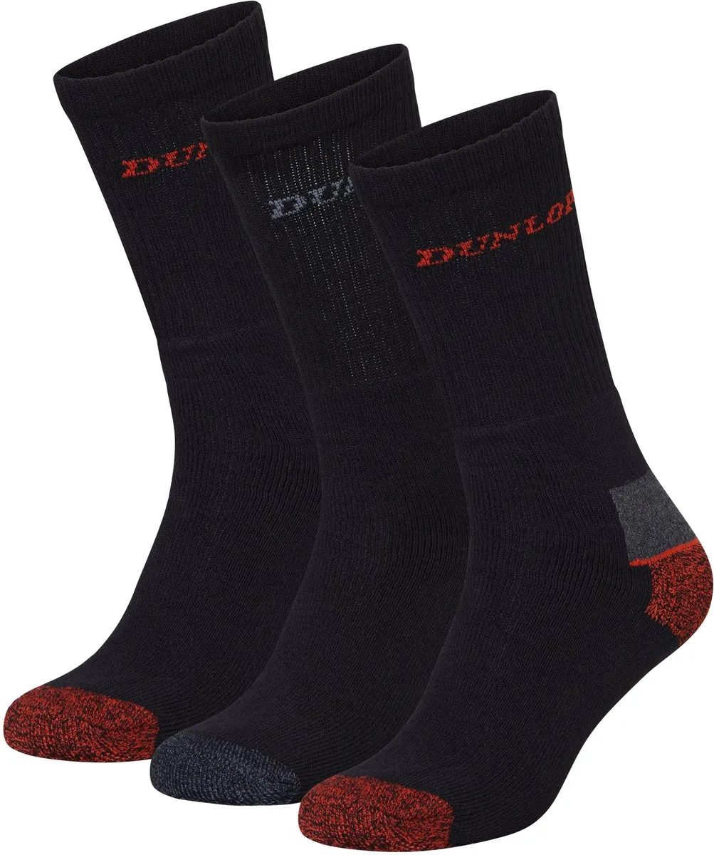 Dunlop Heren Werksokken 3-Pack - Maat 41-45
