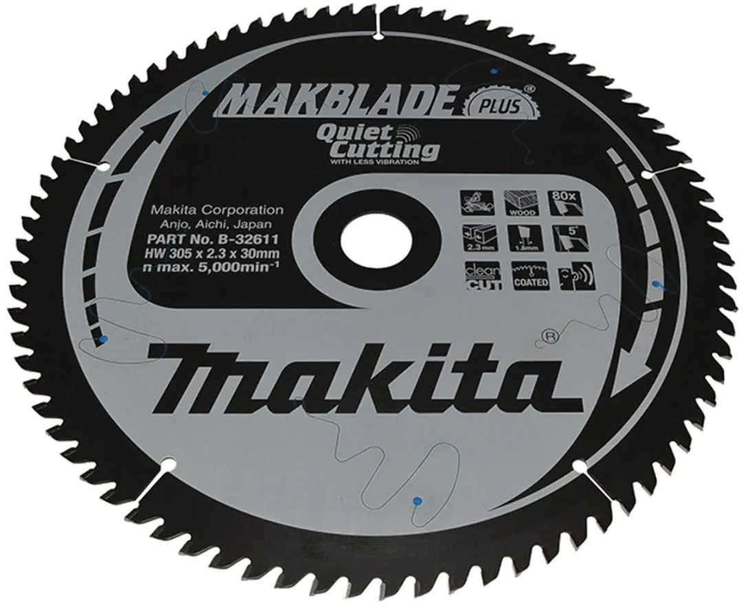 Makita MAKBLADE+ Zaagblad 305x30x80Z