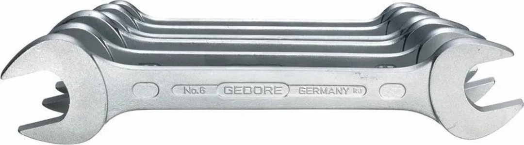 Gedore 6077380 Dubbele Steeksleutelset 8-delig 6-17mm