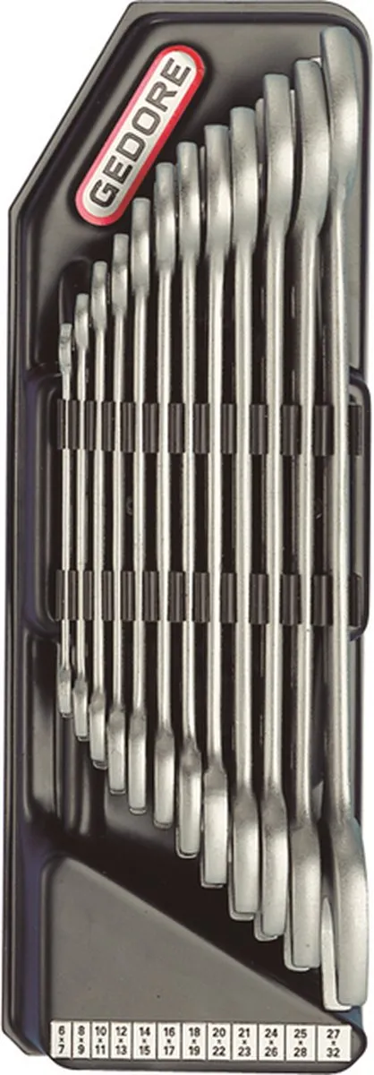 Gedore 6077380 Dubbele Steeksleutelset 8-delig 6-17mm