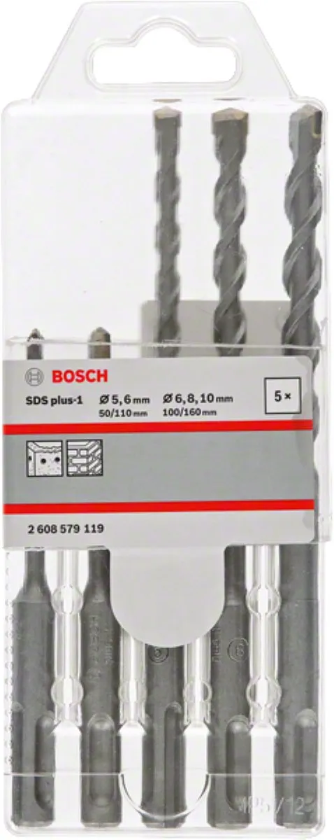 Bosch SDS-Plus-1 Boorset 5-delig