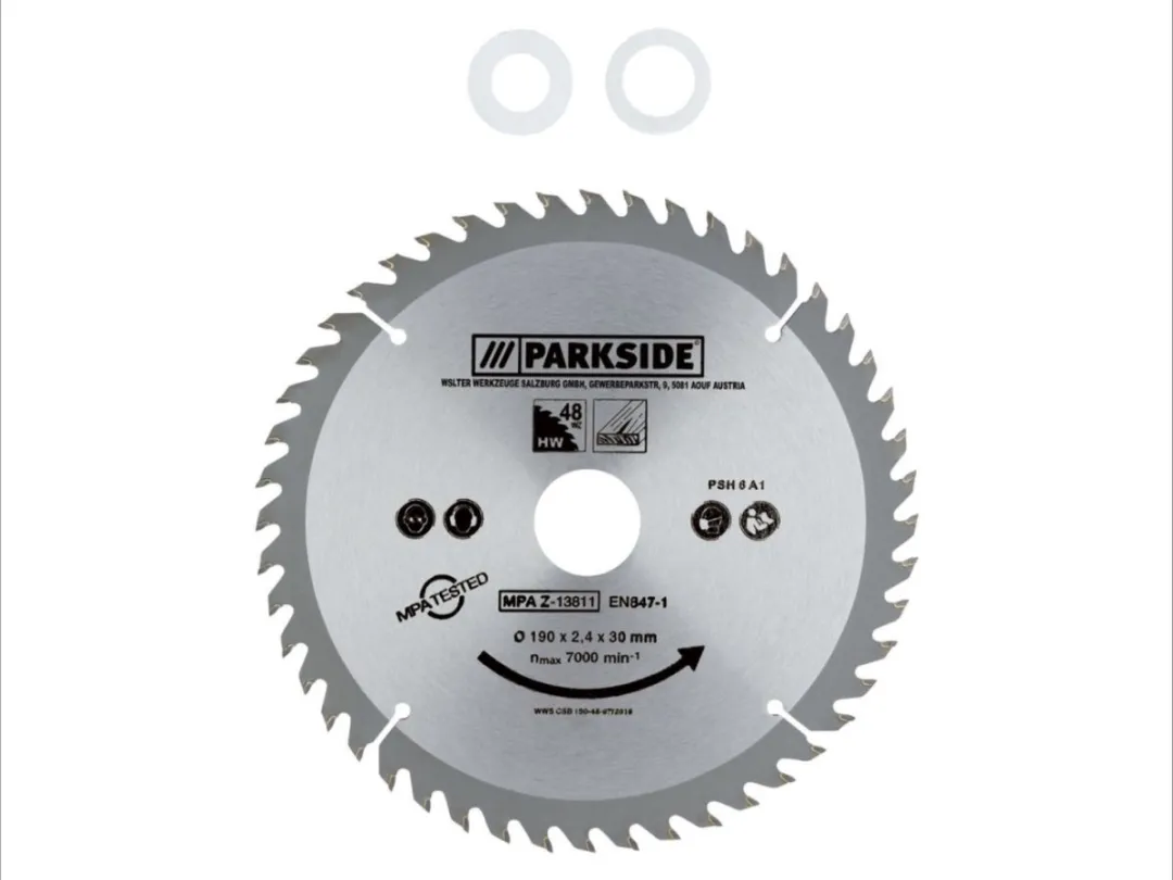 Parkside Cirkelzaagblad 190mm 48 Tanden - Hout/MDF