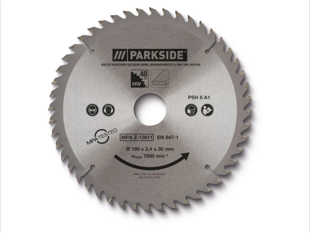 Parkside Cirkelzaagblad 190mm 48 Tanden