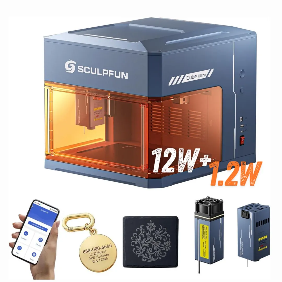 Sculpfun iCube Ultra Dual Laser Graveermachine 13W