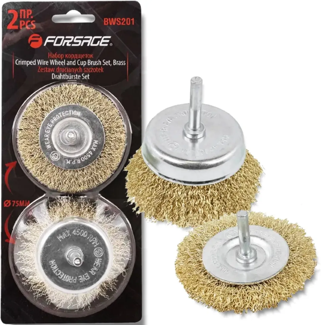 Forsage Zacht Borstelset 75mm