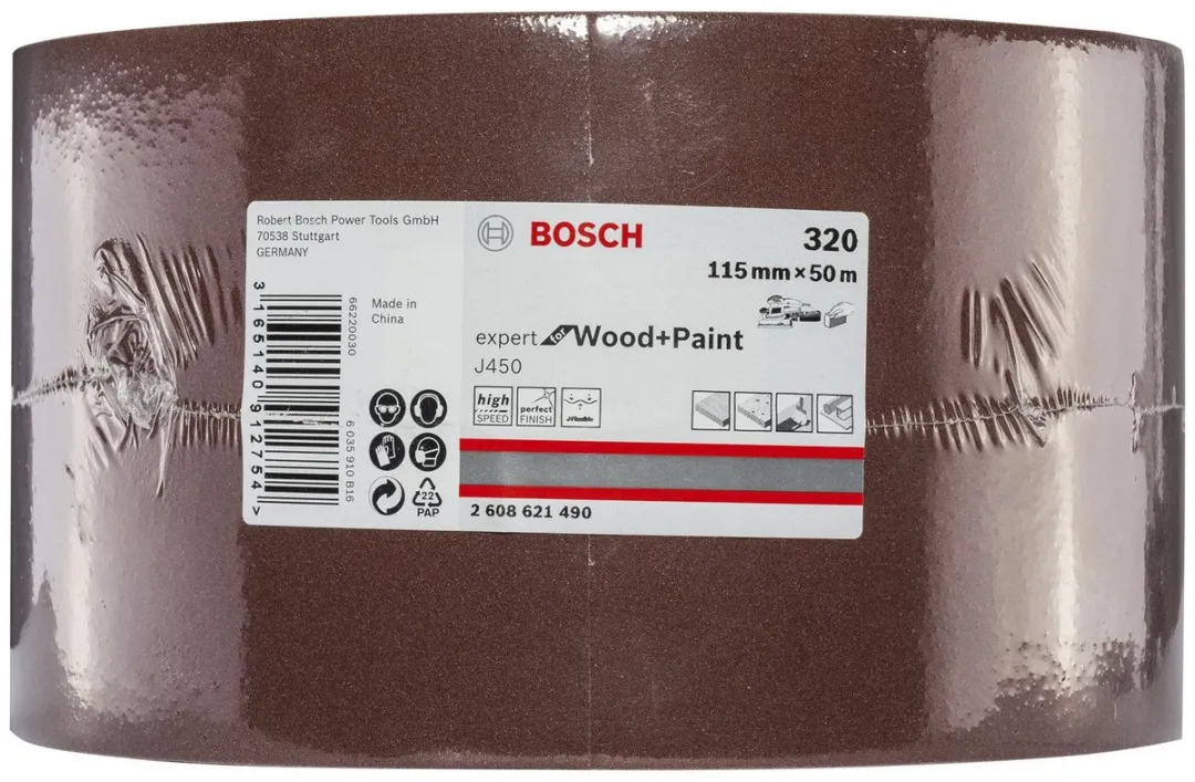 Bosch J450 Expert Schuurrol 115mm x 50m - 320