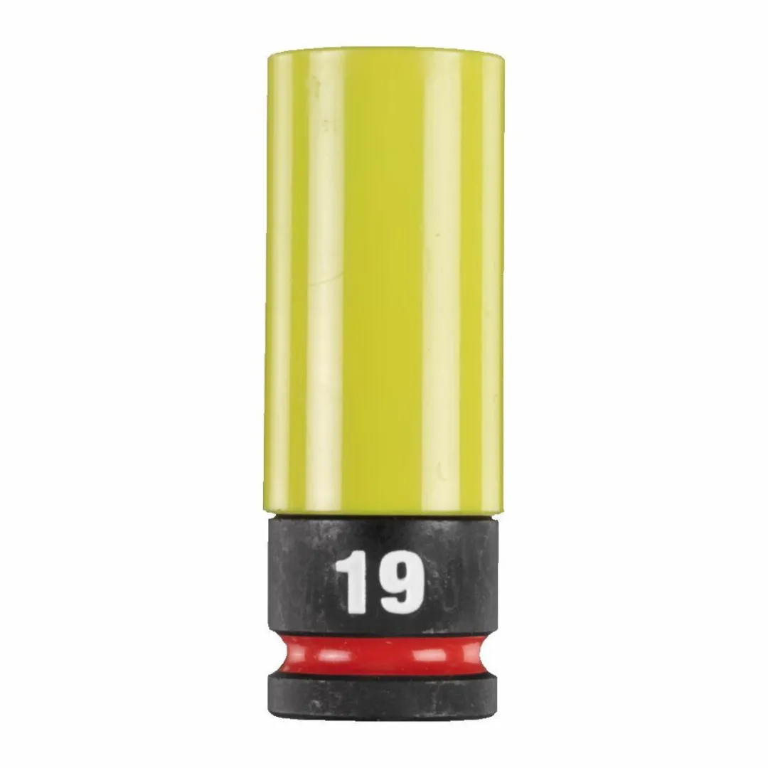 Milwaukee SHOCKWAVE Automotive Slagmoersleutel 19mm - Kleurgecodeerd