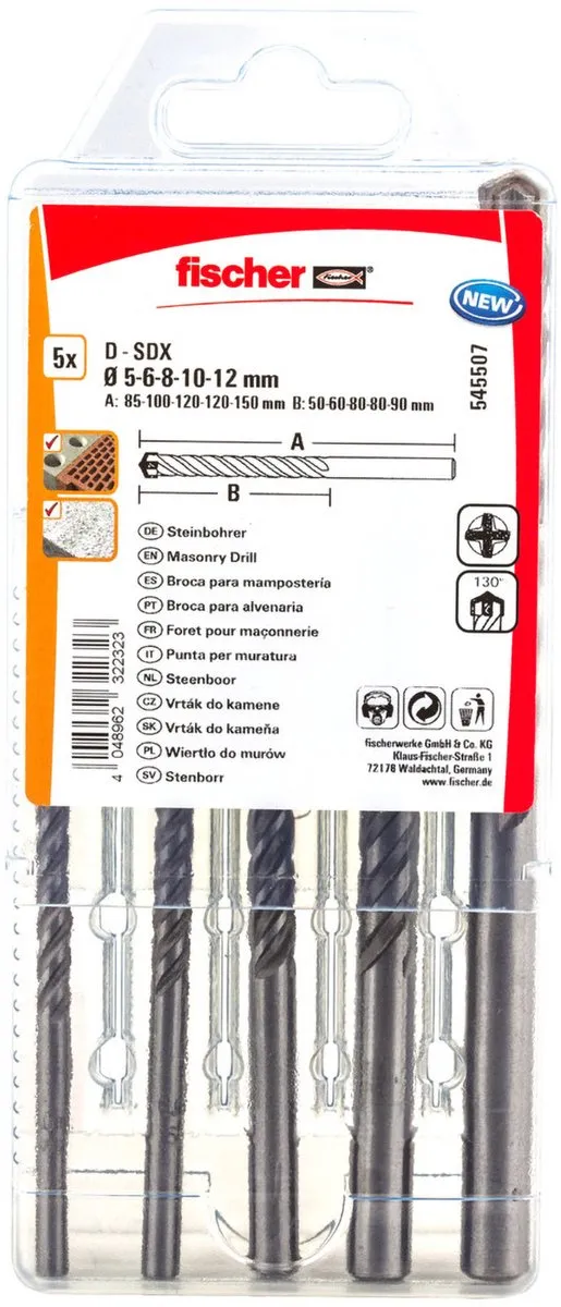 Fischer Boorbit Set 5-12mm