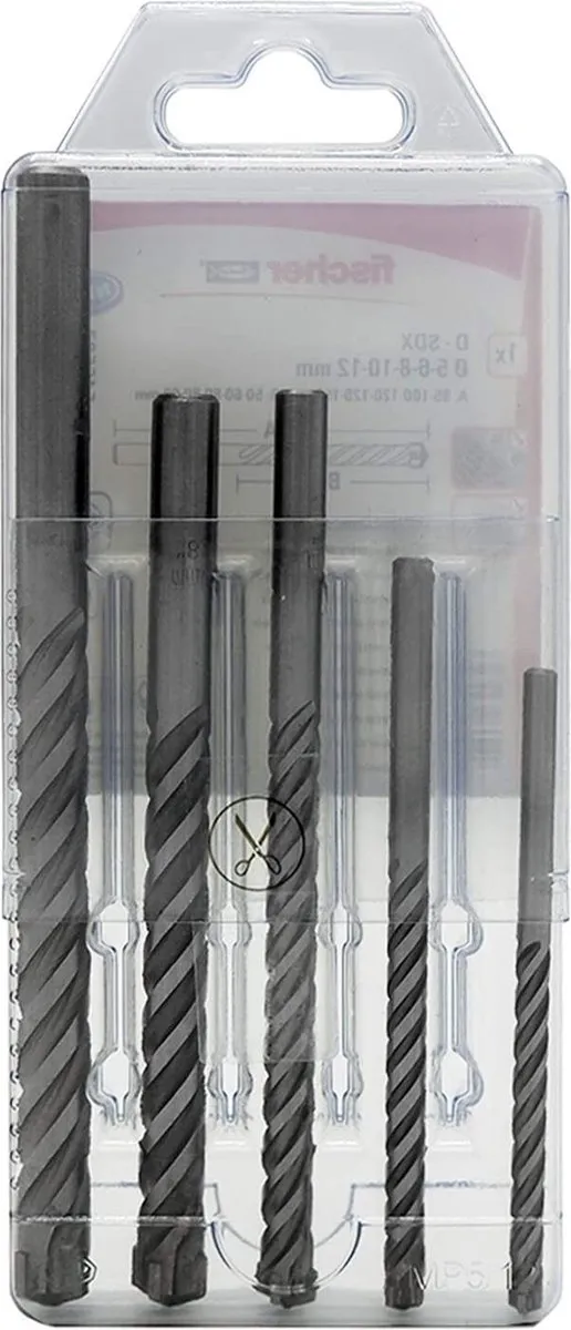 Fischer Boorbit Set 5-12mm - 5 Stuks