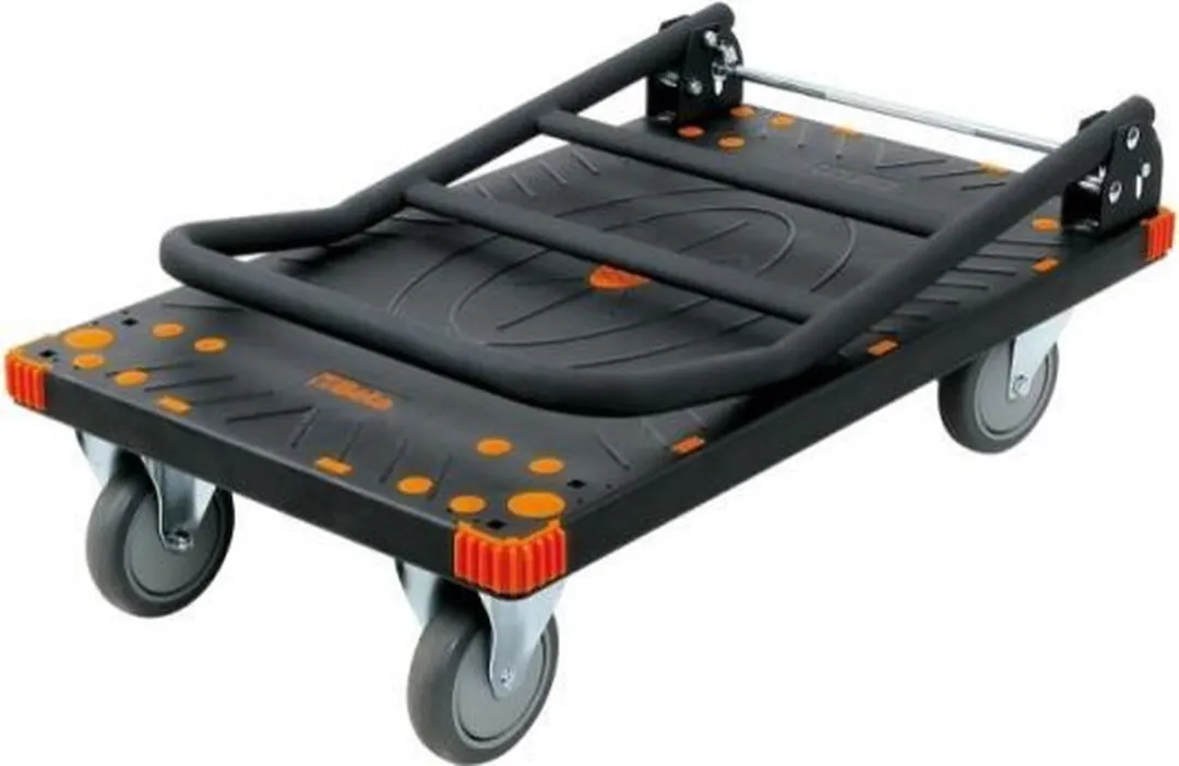 Beta Opklapbare Transportwagen - 12.5cm - 300L - Zwart/Oranje