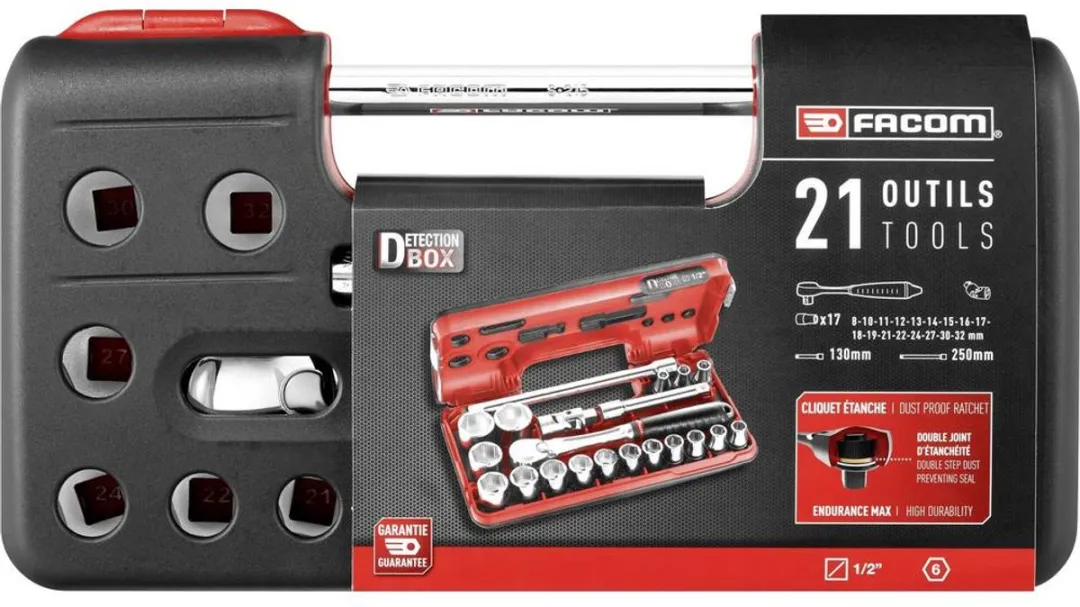 FACOM SL.DBOX1PB Dopsleutelset 1/2" 20-delig