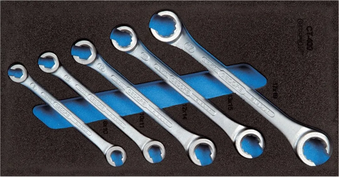 Gedore EI-1500 CT1-400 L Open Ringsleutelset 5 Stuks