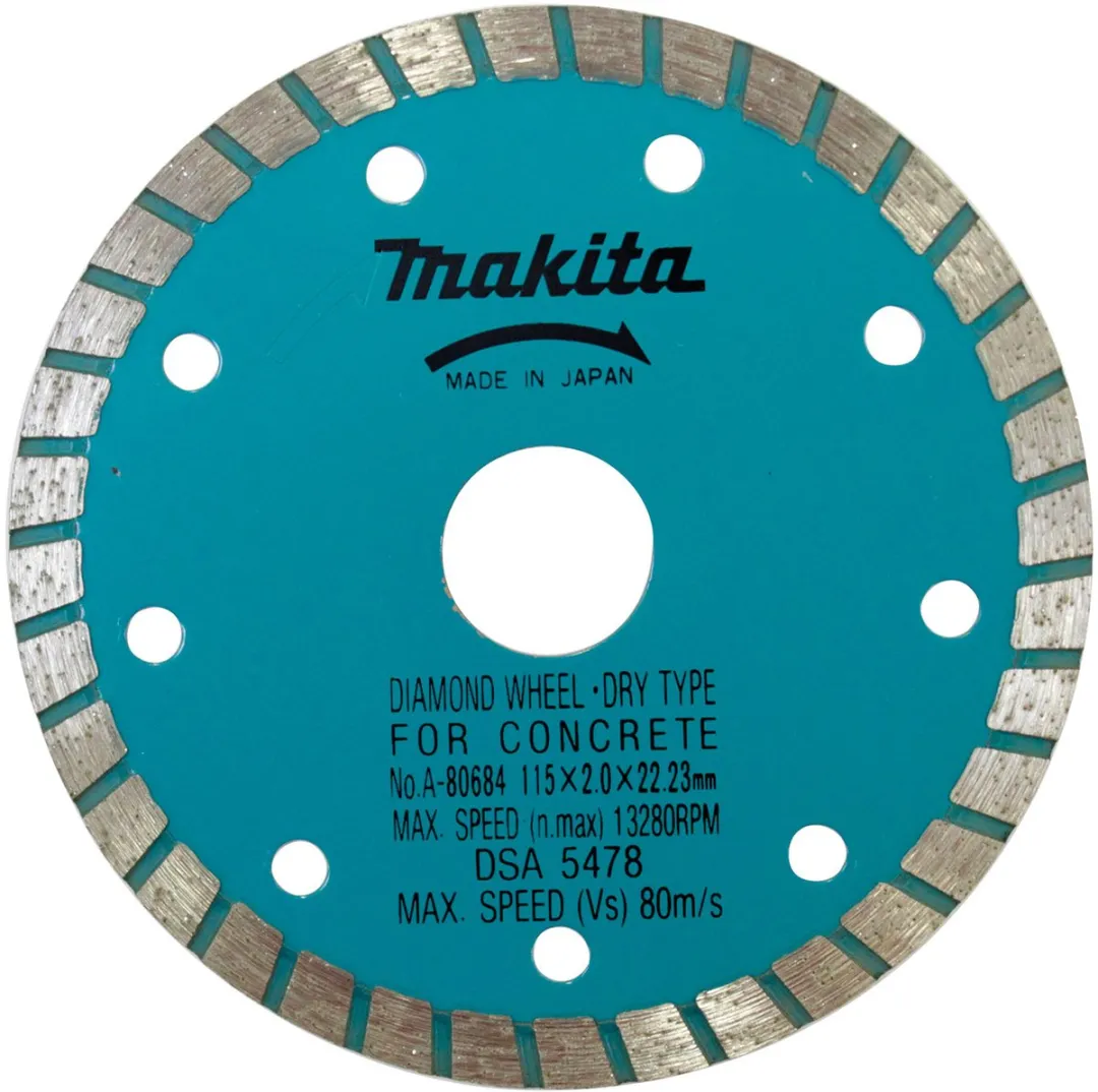 Makita Diamantdoorslijpschijf 115mm A-80684