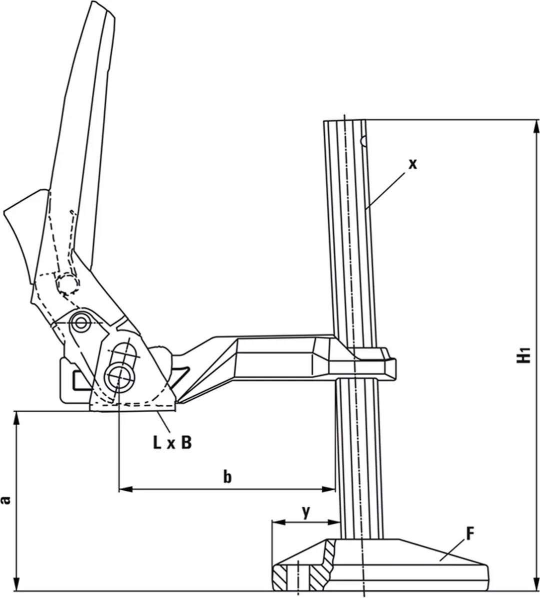 Bessey BS3N Tafelsnelspanner 200x120mm