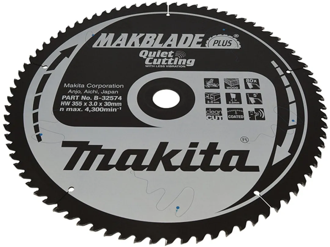 Makita MAKBLADE+ Zaagblad 355x30x80Z