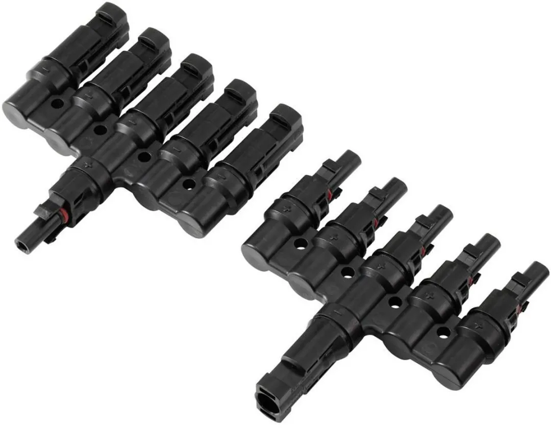 Tru Components TC-13805804 PV-aftakverbinderset - 5-voudig - Zwart