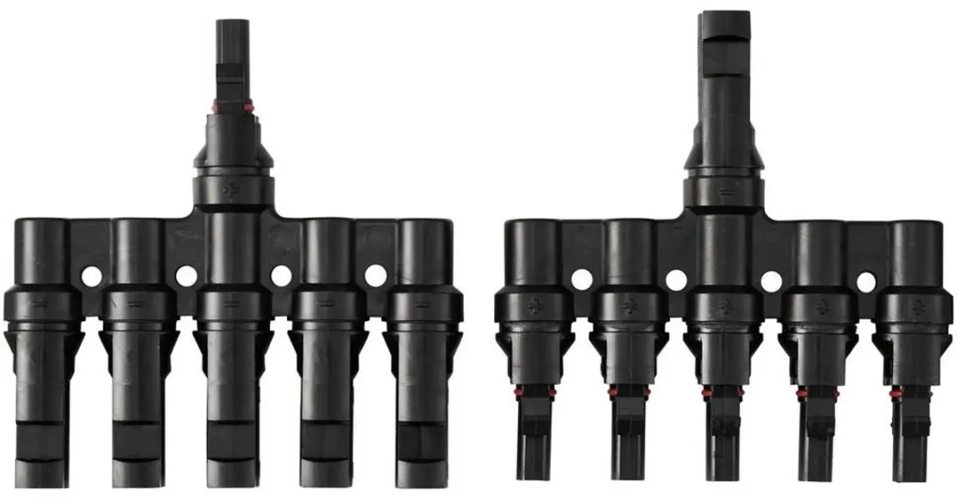 Tru Components TC-13805804 PV-aftakverbinderset - 5-voudig - Zwart