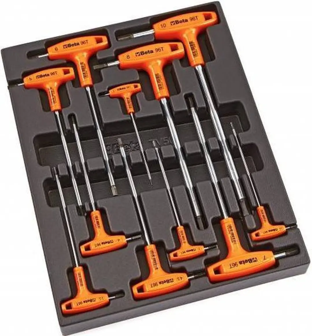 Beta T50 11-delige Haakse Inbussleutelset - Foam Inlay