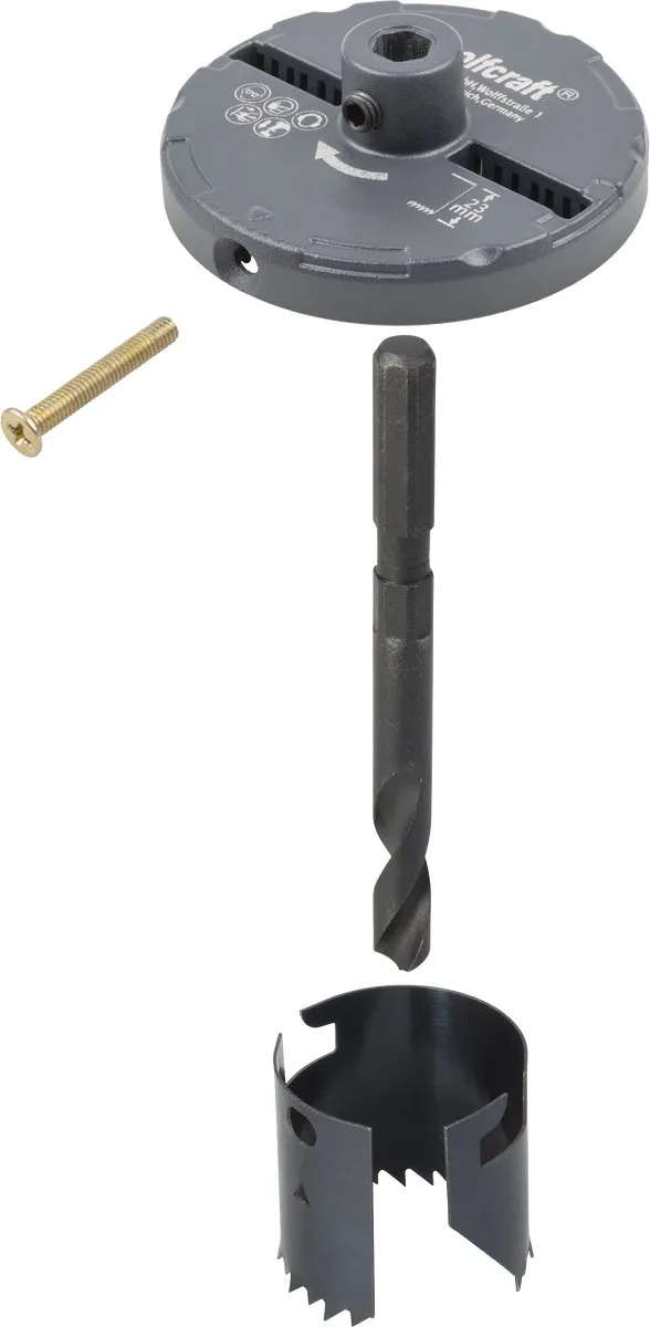 Wolfcraft Gatenzaag 2169000 - Ø40-65mm - Gips/Hout