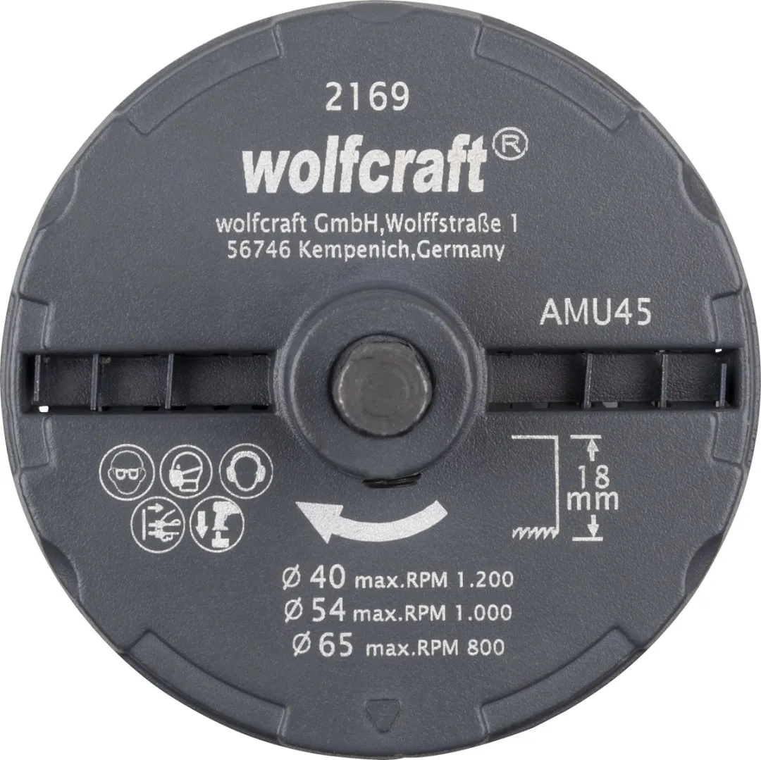 Wolfcraft Gatenzaag 2169000 - Ø40-65mm - Gips/Hout
