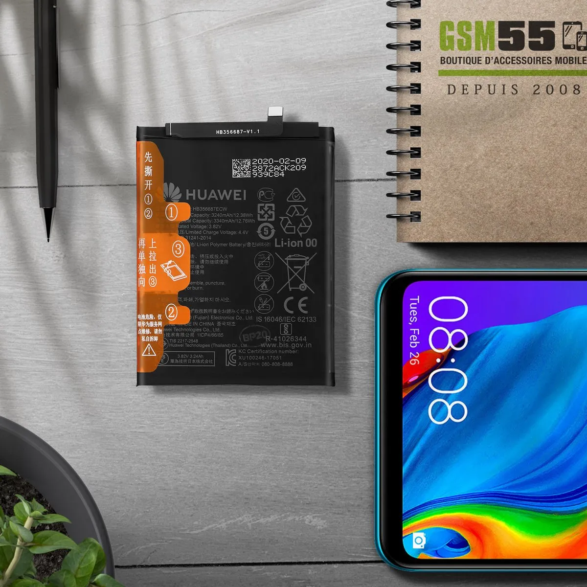 Huawei Honor 7X HB356687ECW Batterij - Zwart