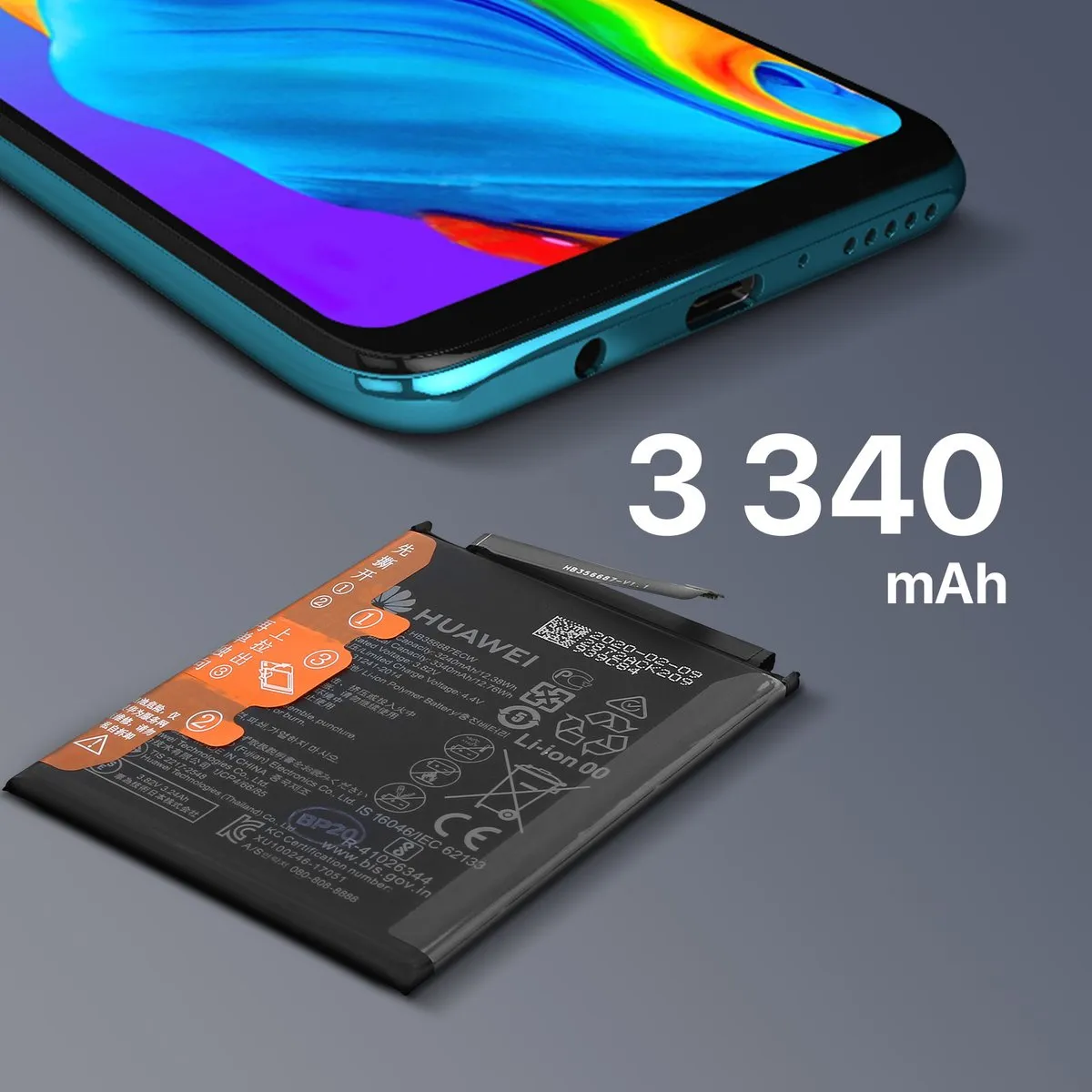 Huawei Honor 7X HB356687ECW Batterij - Zwart