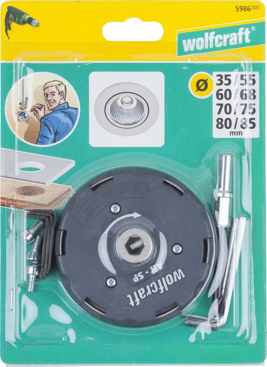 Wolfcraft Gatenzaag 30mm - Metaal - 5986000
