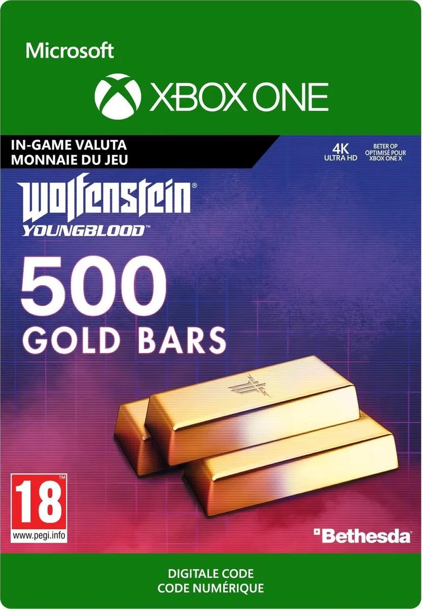 Bethesda Wolfenstein Youngblood 500 Gold Bars