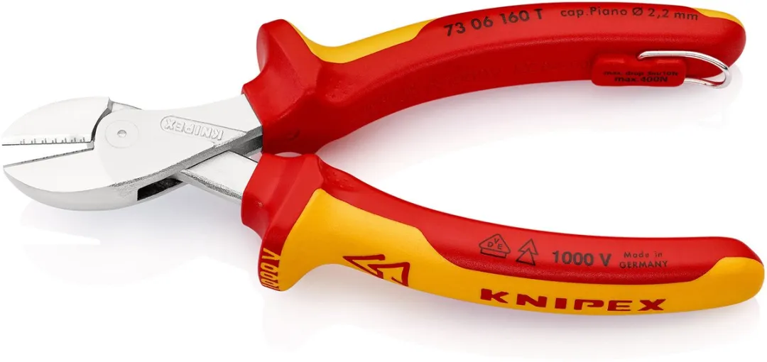 Knipex X-Cut met bevestigingsoog - Geïsoleerd - Verchroomd