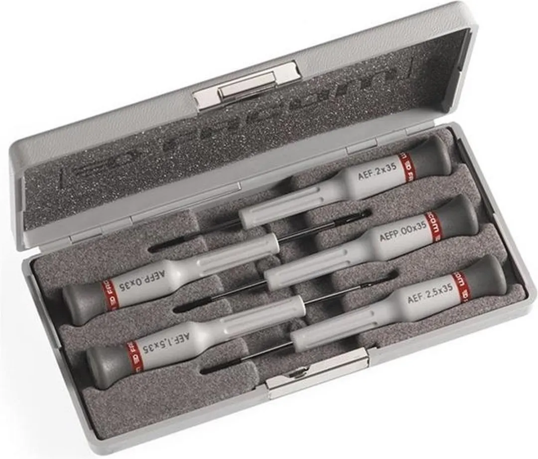 FACOM Micro-Tech AEF.J1PB Schroevendraaierset - 5 Stuks - Grijs/Zwart