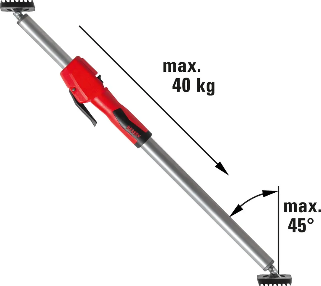 Bessey STE300 Plafondstempel - Zilver/rood