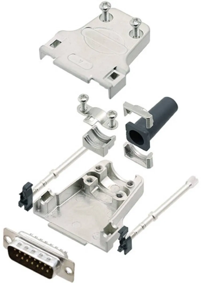 Amphenol L17DTZF15-LJS-RG+L717SDA15P D-sub Connector 15-polig