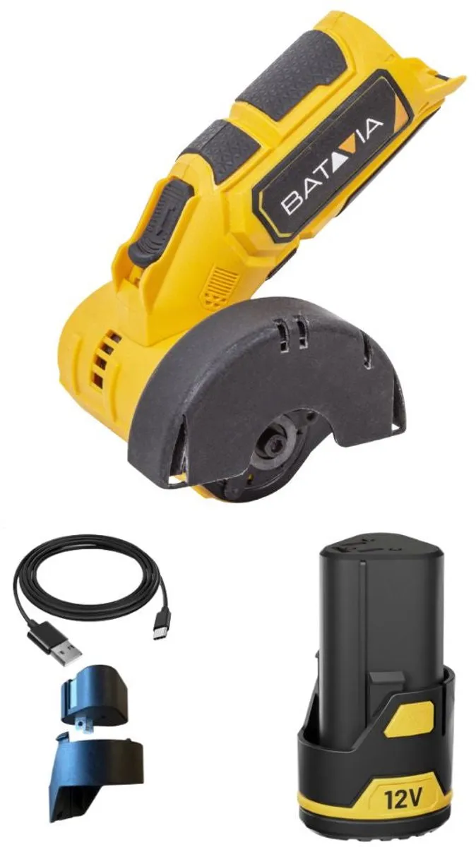 Batavia 12V Accu Haakse Slijper 76mm EC1_7064219