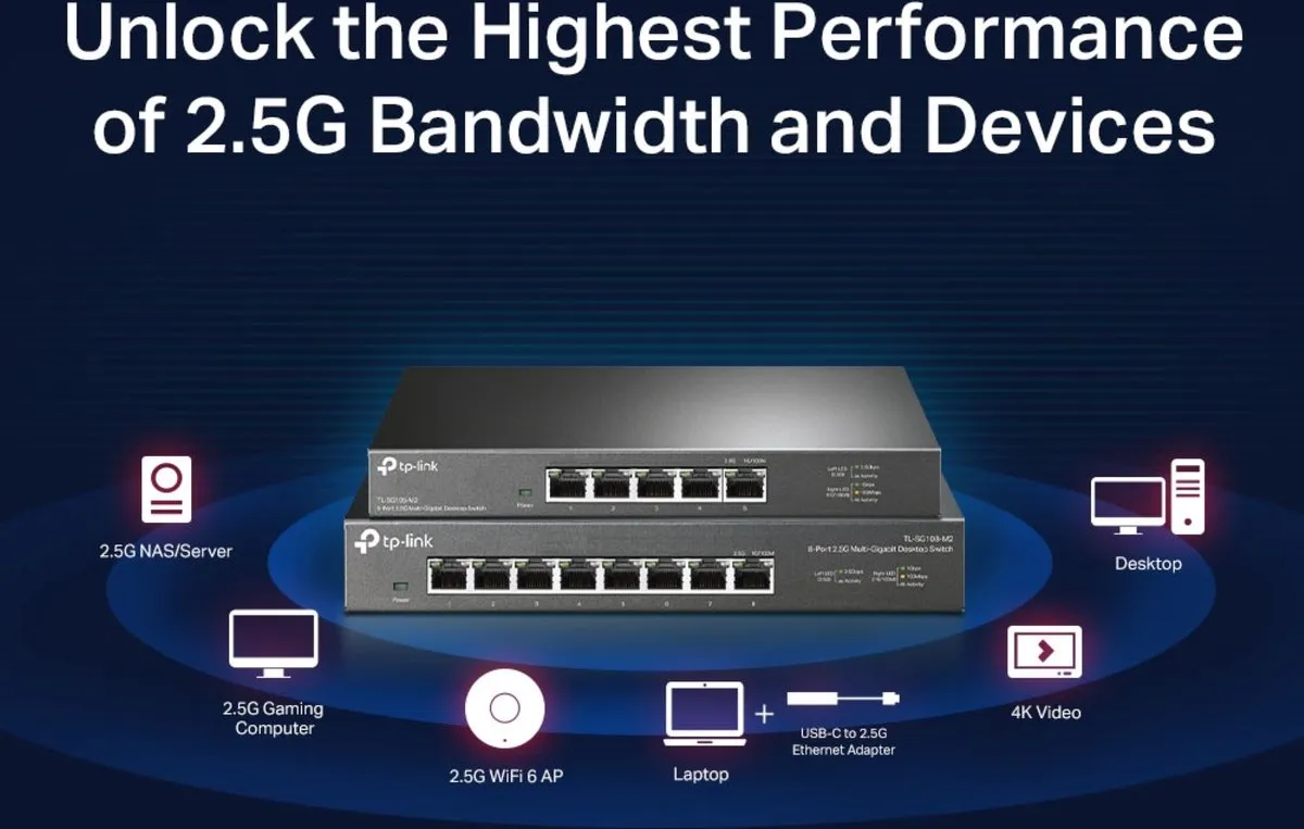 TP-Link TL-SG105-M2 5-Poorts Switch - Zwart