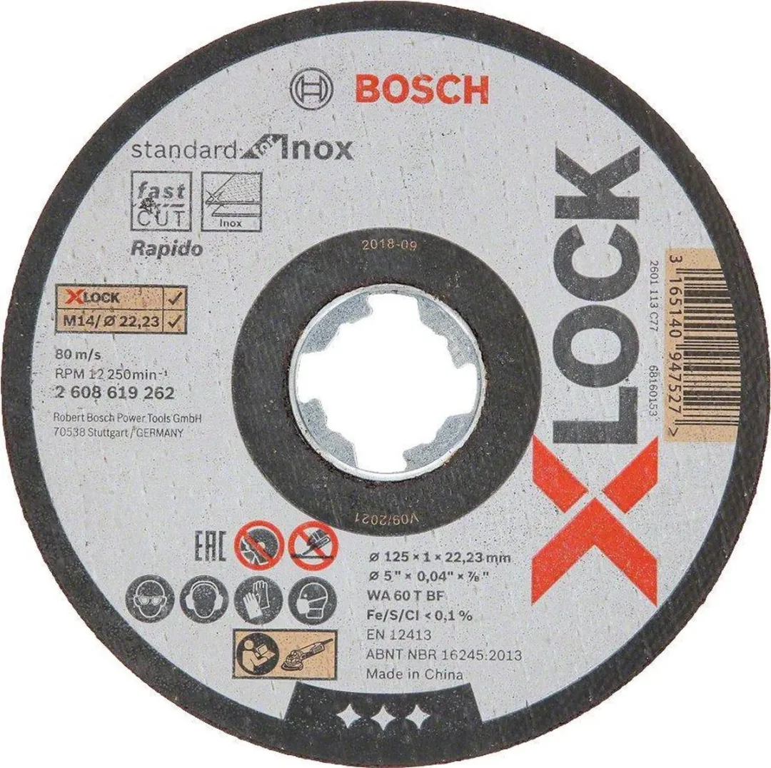Bosch Professional Xlock Doorslijpschijf Inox 125mm - Metaal - afbeelding 6 van 6
