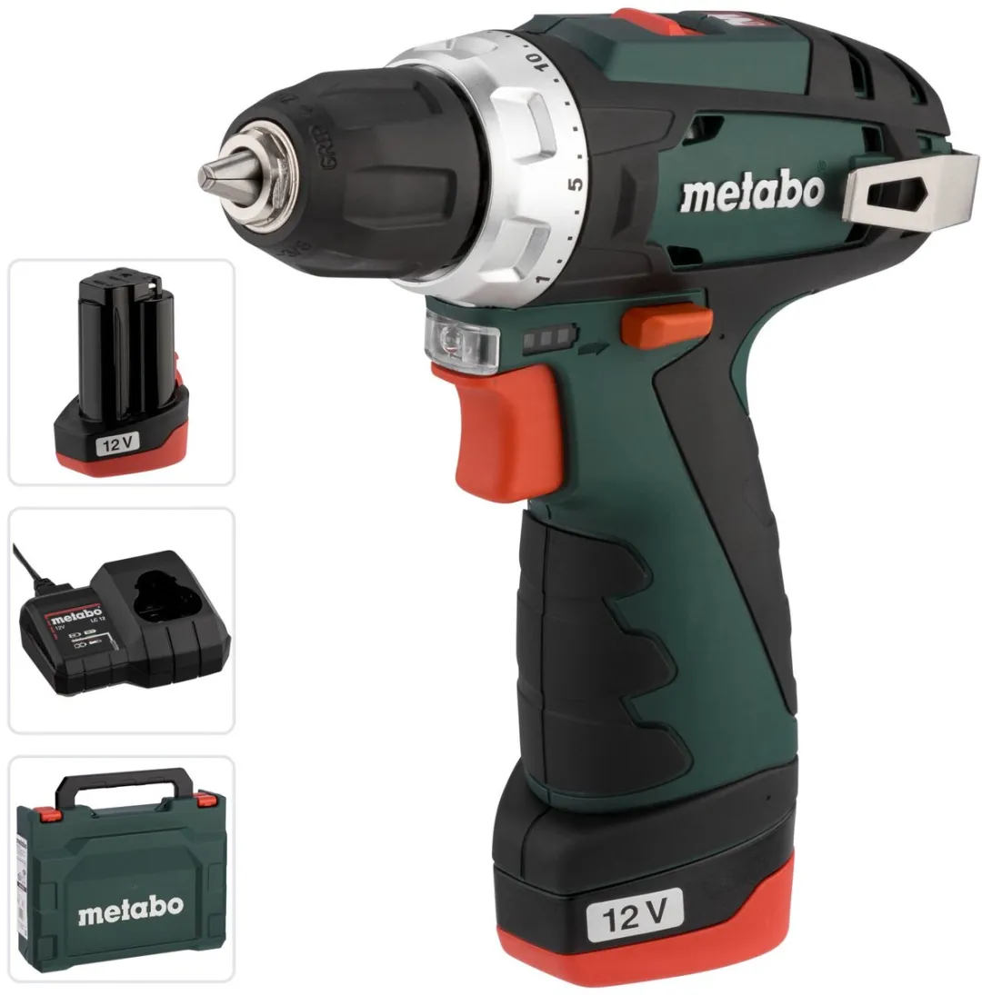 Metabo PowerMaxx BS Basic 600984500 Schroefmachine - 12V - 2x2.0Ah