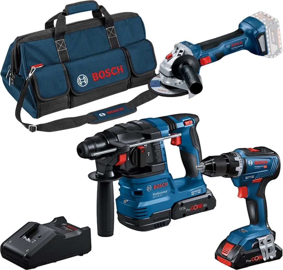 Bosch Professional Accu Combiset 3-delig 18V 4.0Ah