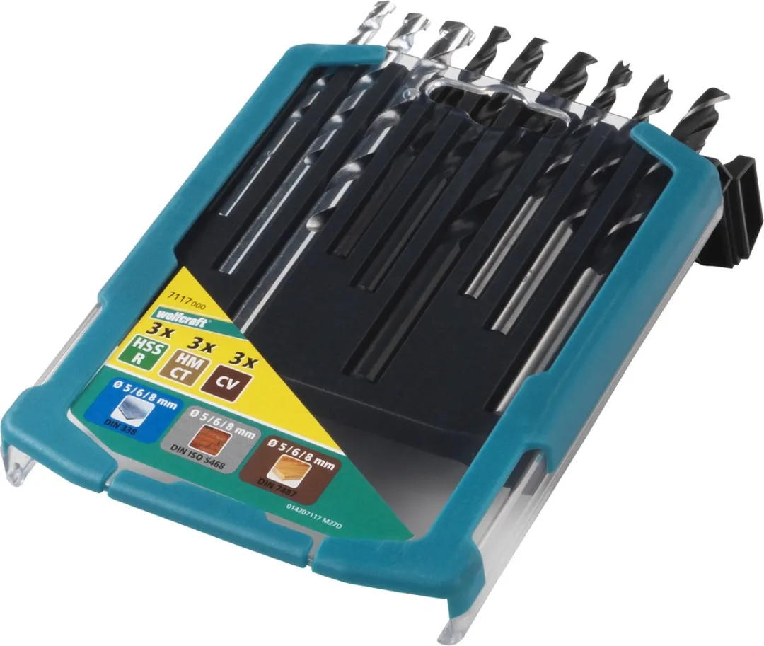 Wolfcraft 7117000 Boorset Metaal Hout Steen