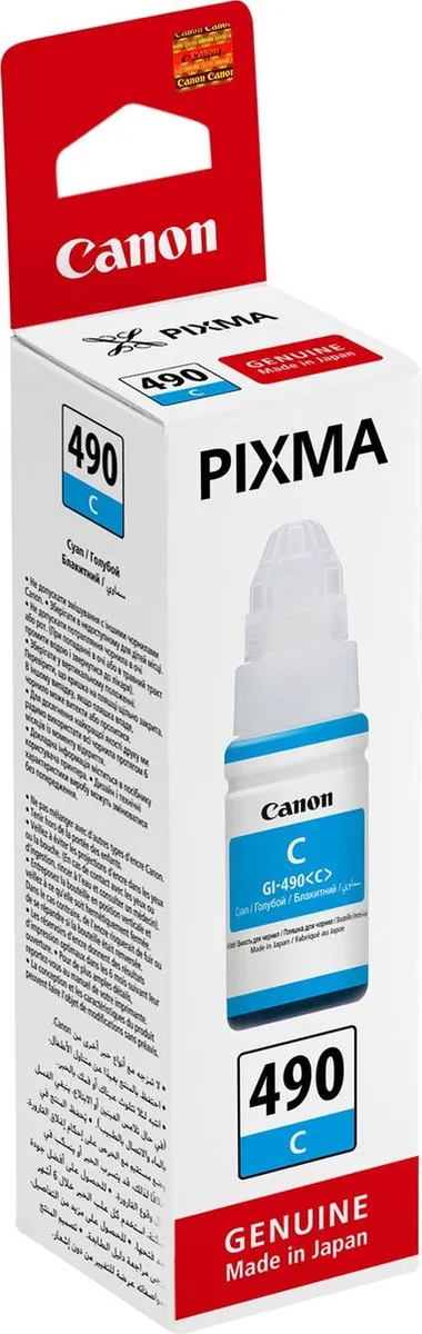 Canon GI-490 Cyaan Inktfles 70ml