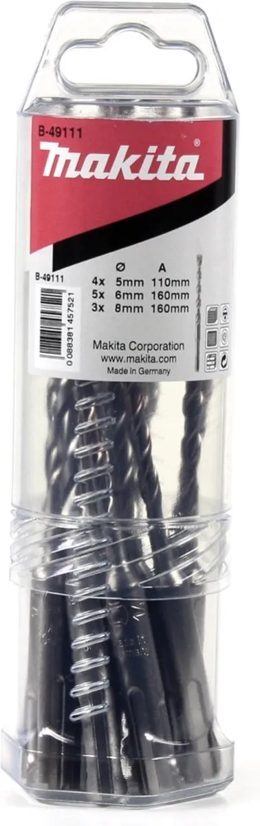 Makita SDS-Plus B-49111 Boren Set 12 Stuks