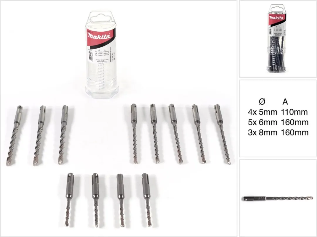 Makita SDS-Plus B-49111 Boren Set 12 Stuks