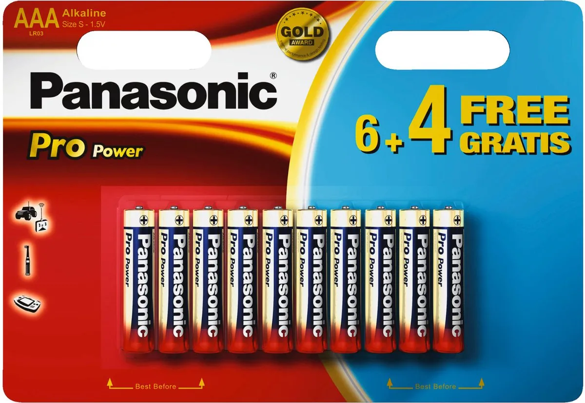 Panasonic Pro Power AAA Alkaline Batterijen