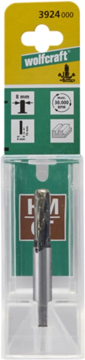 Wolfcraft Groeffrees 10mm HM 3926000 - Voor bovenfrees